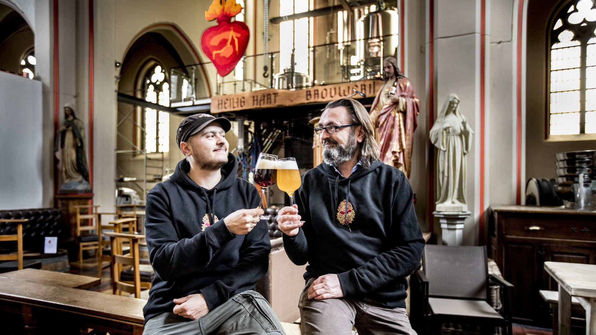 Victor & Hans van brouwerij Heilig Hart in Kwatrecht
