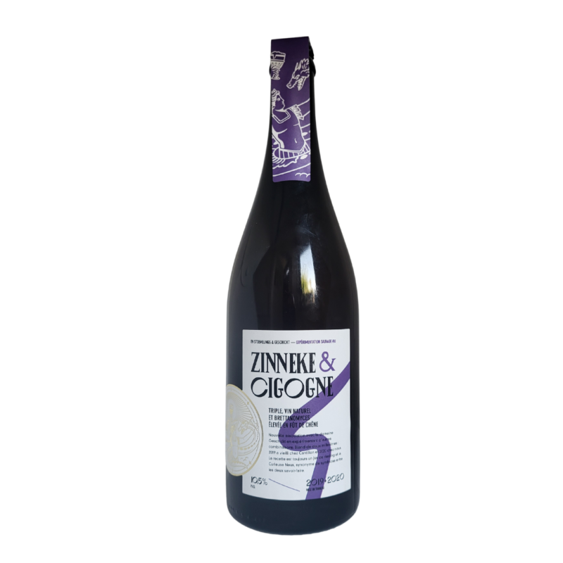 Foto van een fles "Zinneke & Cigogne 2019-2020" van brouwerij En Stoemelings